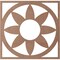 Ekena Millwork Blume Wood Fretwork Pierced Ceiling Medallion, Wood (Paint Grade), 18"OD x 6 1/4"ID x 3/8"T CMWP18X18X0375BLMF - alternate 5